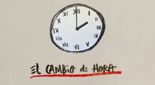 La viñeta animada sobre el cambio de hora