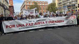 Cientos de personas marchan en Madrid por una «paz justa» para Palestina