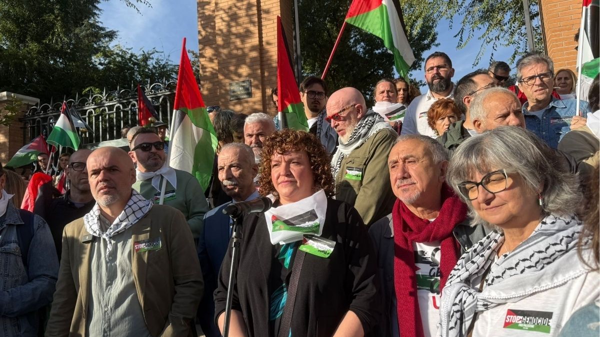 CCOO, UGT y el embajador de Palestina en España piden una «paz justa» para Gaza