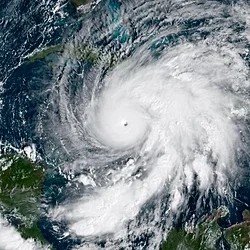 Mapa del huracán Melissa. Europa Press