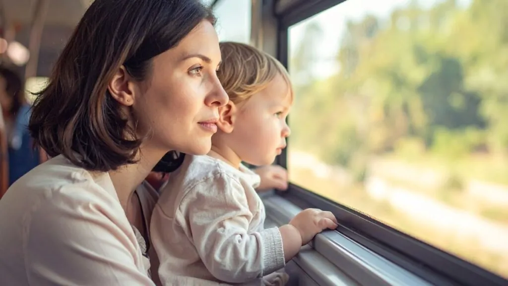 La ventana de un tren. Canva