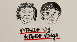 La viñeta sobre... votando voy, votando vengo