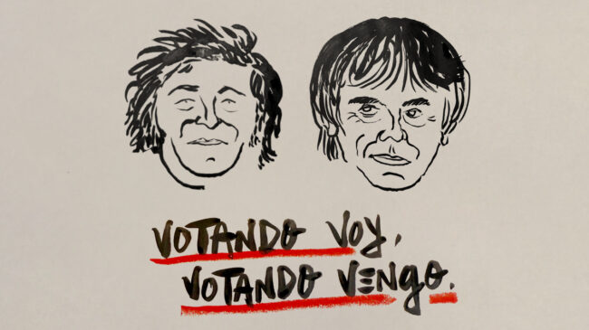 La viñeta sobre... votando voy, votando vengo