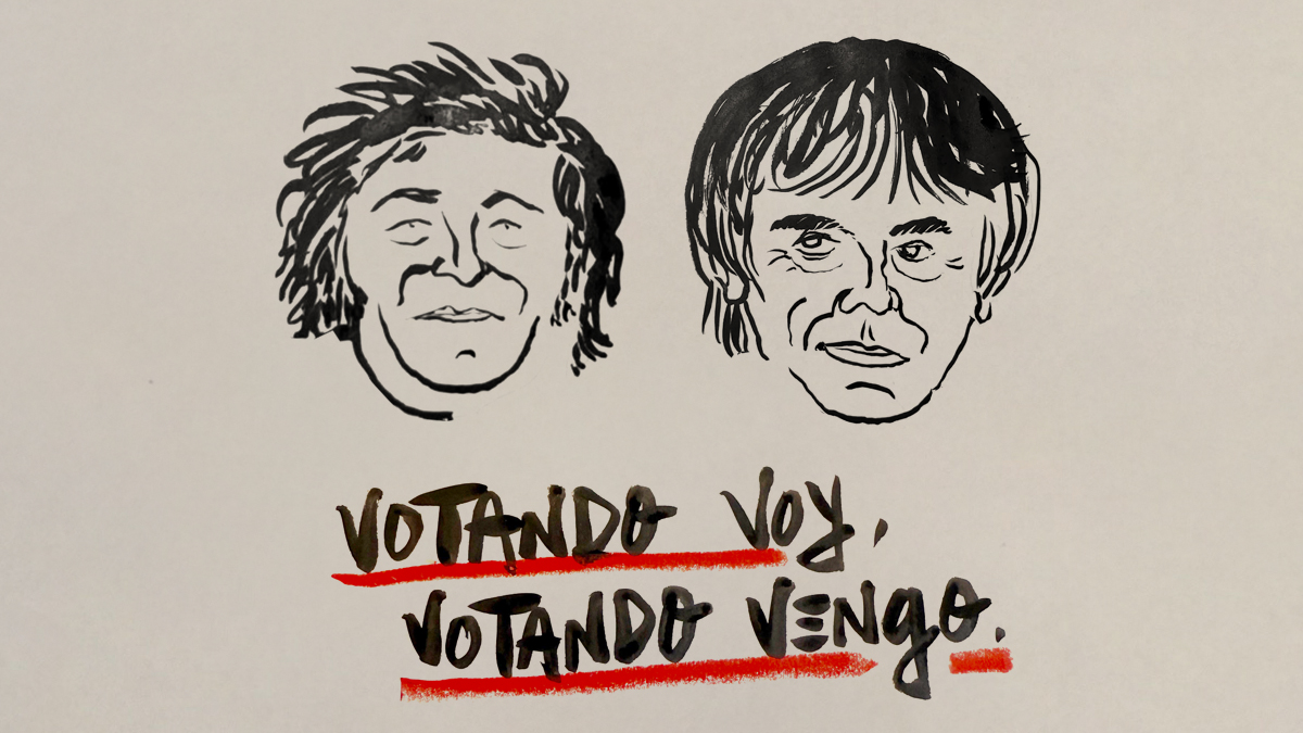 La viñeta sobre... votando voy, votando vengo
