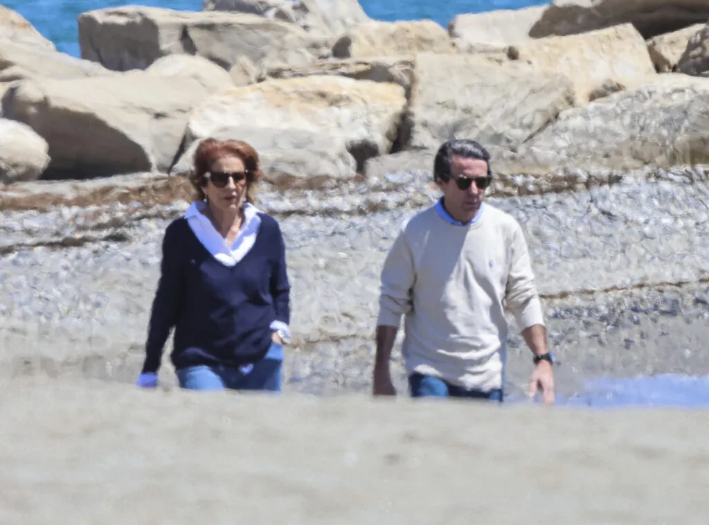 José María Aznar y Ana Botella en Marbella en 2025
