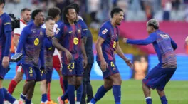 Un gol de Araujo sobre la bocina da la victoria al Barça frente al Girona antes del Clásico