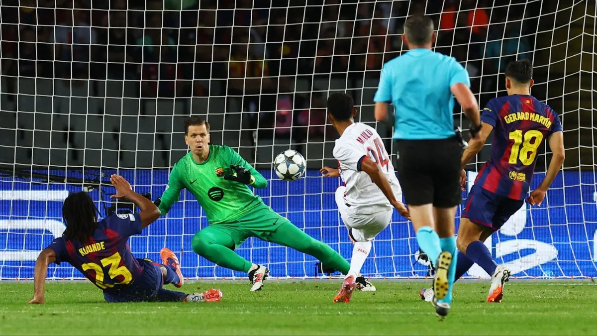 El poderío físico del PSG doblega al Barcelona en Montjuic en el último minuto