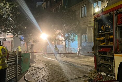 Hallados dos cadáveres de los desaparecidos en el derrumbe de un edificio de Madrid