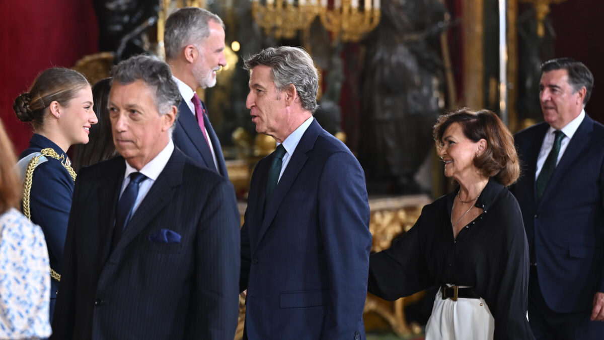 Feijóo, sobre la ausencia de Abascal en la recepción en palacio: «Tendrá que explicarlo»