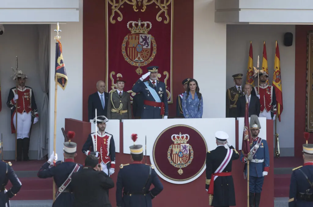 Los Reyes durante el Día de la Hispanidad. Europa Press