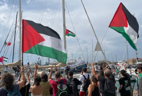 La flotilla se acerca a Gaza y supera el umbral en el que Israel bloqueó en junio el 'Madleen'