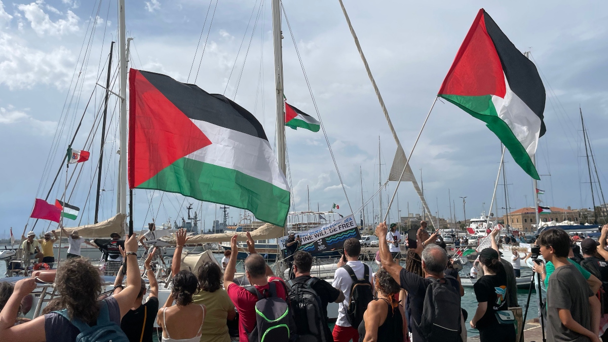 La flotilla se acerca a Gaza y supera el umbral en el que Israel bloqueó en junio el ‘Madleen’