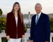La infanta Sofía, recibida por el presidente de Portugal en Lisboa