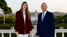 La infanta Sofía, recibida por el presidente de Portugal en Lisboa