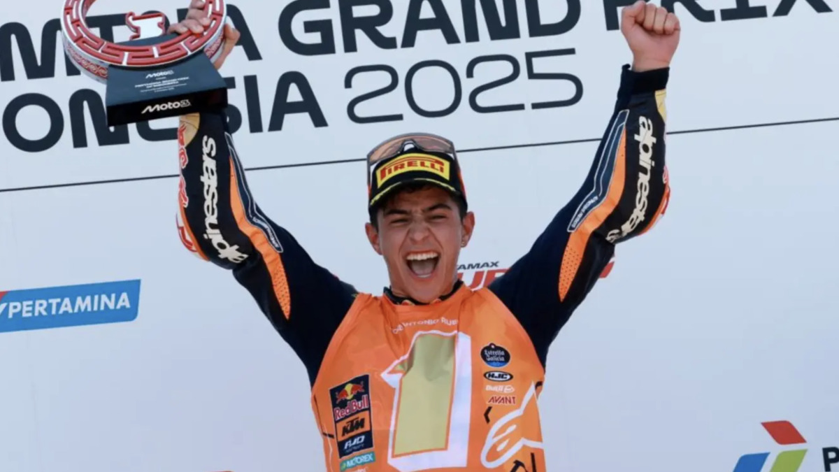 El joven José Antonio Rueda conquista el título de Moto3 a lo grande con victoria en Indonesia