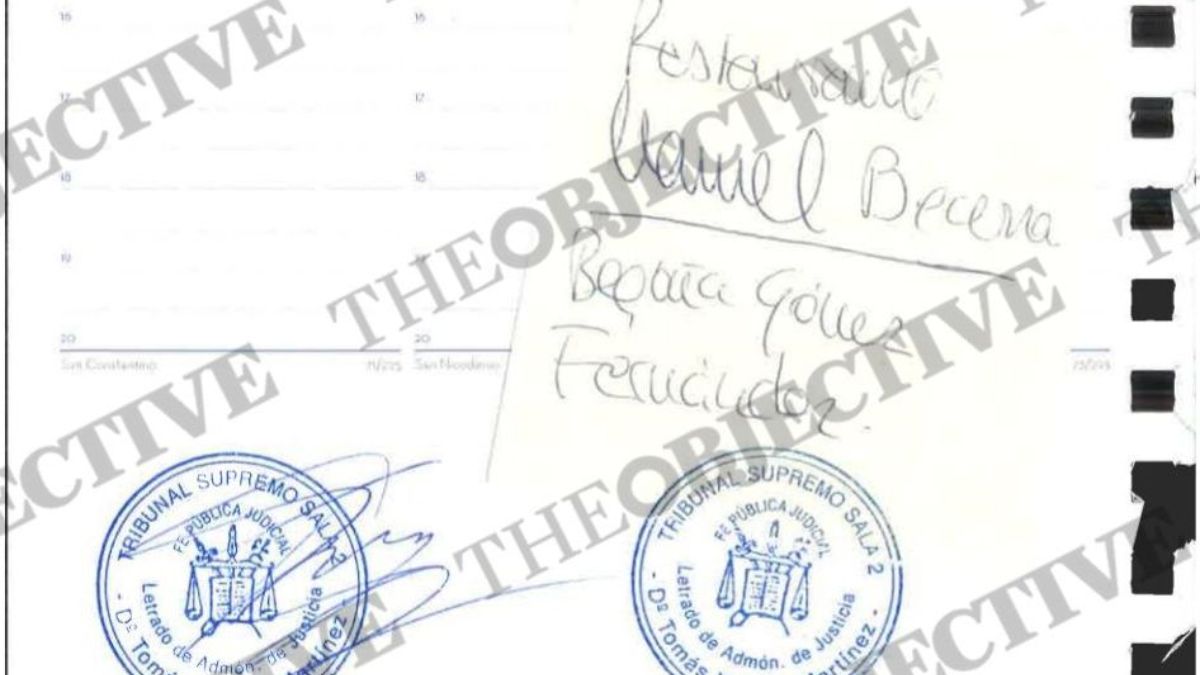 La UCO encuentra en la agenda de una fiscal la nota sobre Begoña Gómez que destapó TO