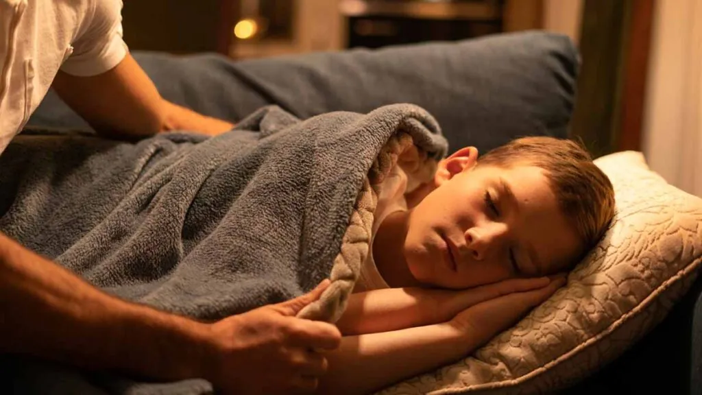 Una imagen de un niño durmiendo