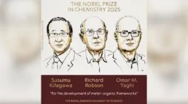 Premio Nobel de Química al desarrollo de estructuras metalorgánicas