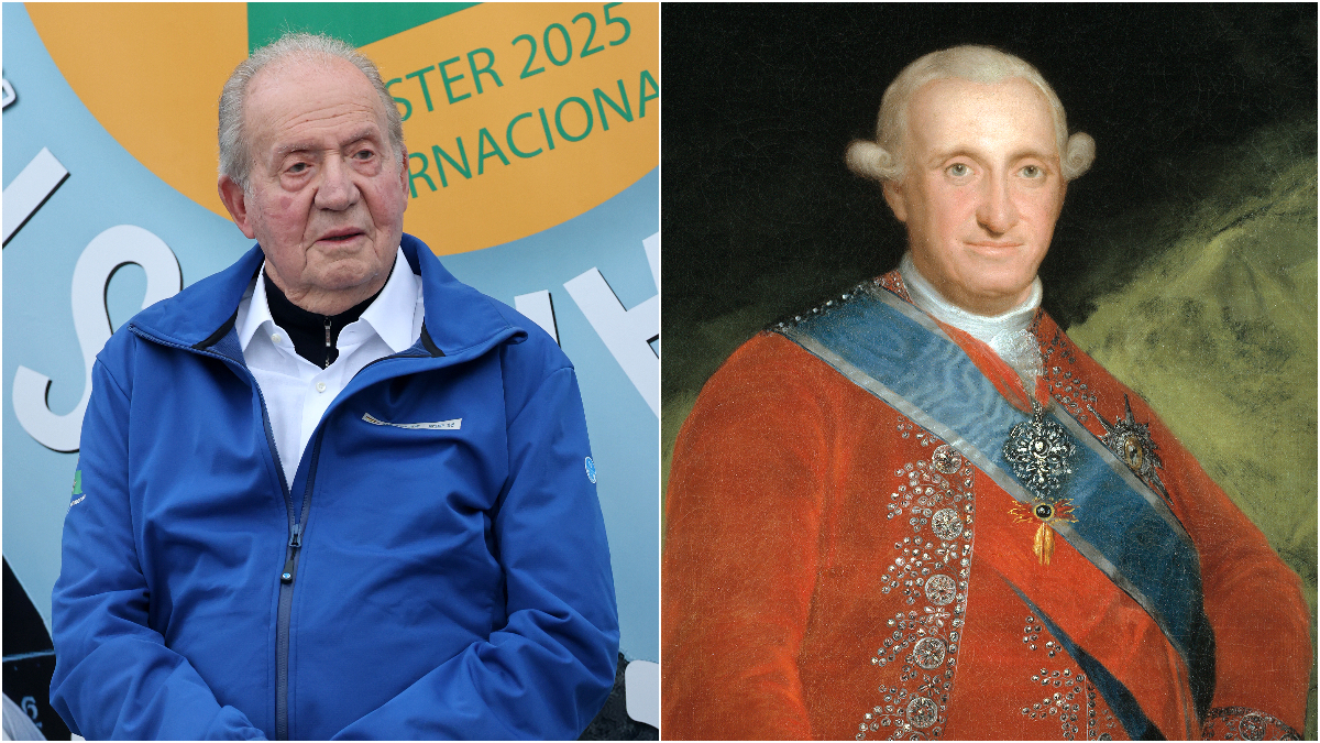El parecido del rey Juan Carlos con Carlos IV, su tatarabuelo bondadoso que tuvo poco mando
