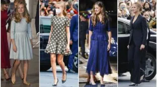 Todos los 'looks' de la princesa Leonor en los premios Princesa de Asturias: de niña a 'royal'