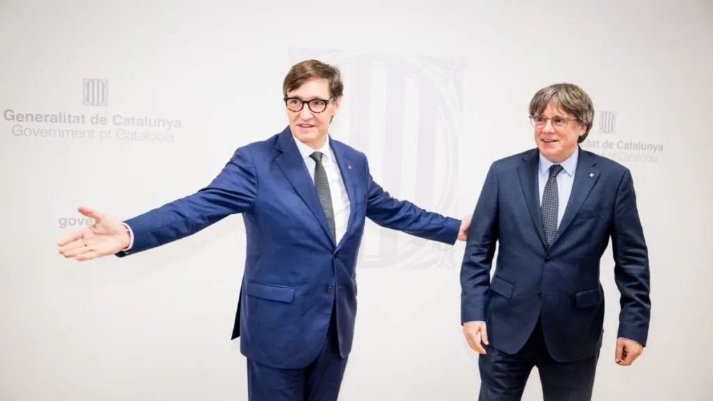 Puigdemont Salvador Illa Desfile 12 octubre