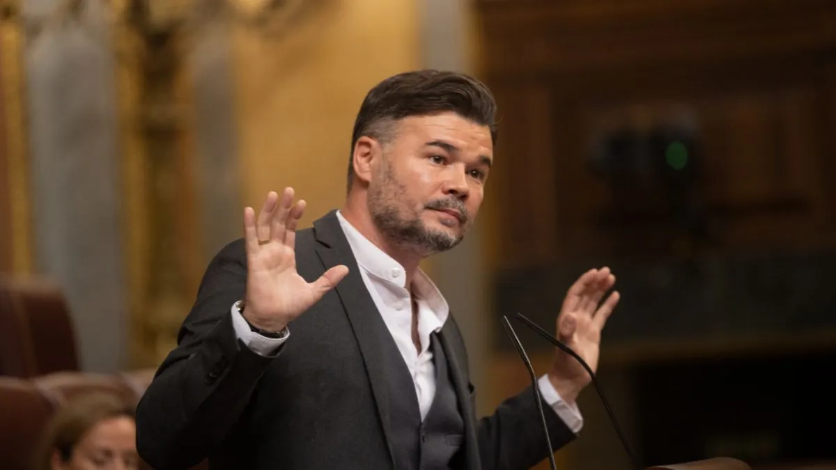 Rufián, tras frenar el PSOE la ley antitaurina: «Si no se le aprieta lo suficiente, hace lo que hace»