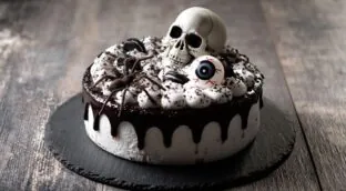 La tarta de Halloween más terrorífica: solo lleva cacao puro, mantequilla y harina de trigo