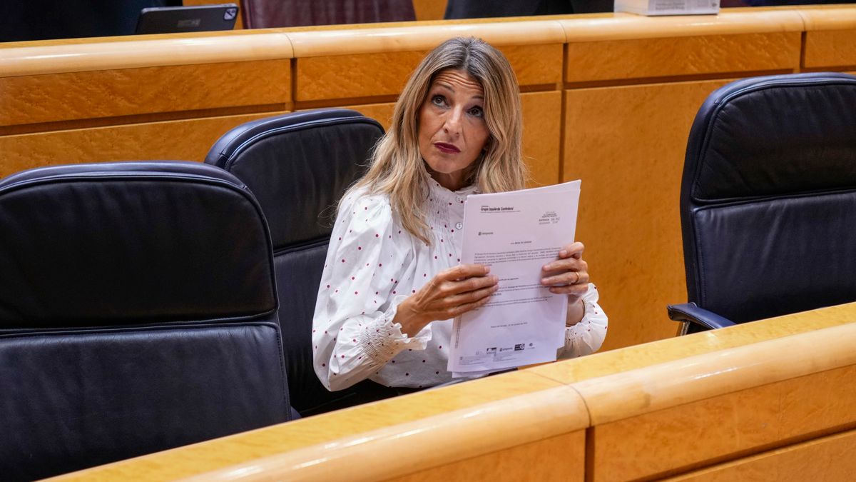 Yolanda Díaz afirma en el Senado, entre risas del PP: «Queda Gobierno de corrupción para rato»