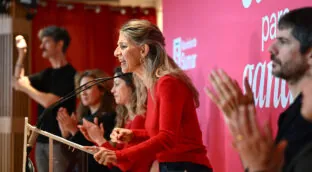 Yolanda Díaz acusa a parte del Poder Judicial de estar «entregado» al derribo del Gobierno