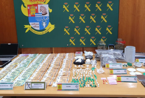 Ocho detenidos, dos de ellos guardias civiles, por tráfico de drogas en Madrid, Segovia y Ávila