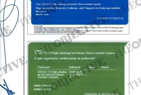 El 'número dos' de Torres en Canarias: «Prepara dos millones. Negocié con Koldo esa cantidad»