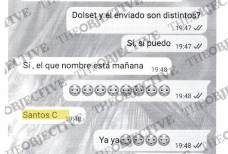 «El enviado es Santos C»: nuevas pruebas del 'caso Leire Díez' apuntan a la cúpula del PSOE