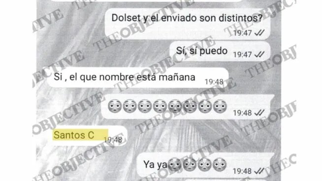 «El enviado es Santos C»: nuevas pruebas del 'caso Leire Díez' apuntan a la cúpula del PSOE