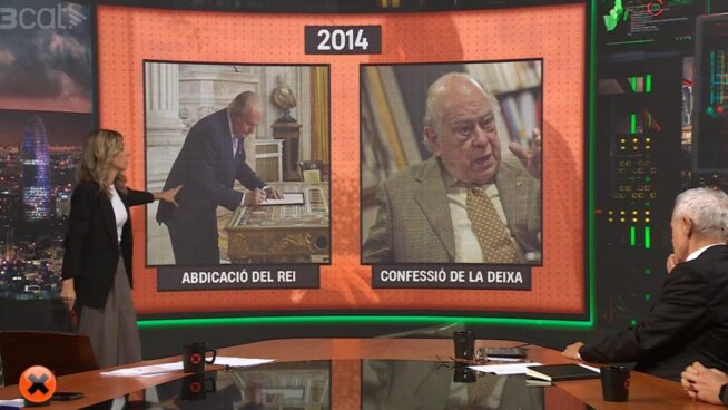 TV3 arrasa en audiencia al equiparar los «escándalos» del rey Juan Carlos y Jordi Pujol