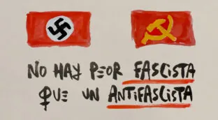 La viñeta animada sobre... fascistas