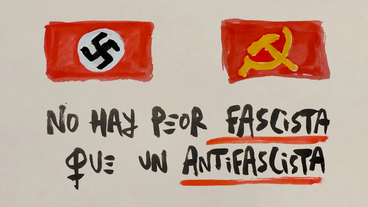 La viñeta animada sobre... fascistas