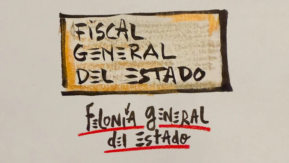 La viñeta animada sobre... la felonía general del Estado