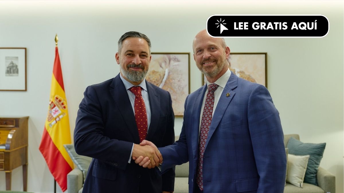 Abascal se reúne en Madrid con el presidente de la Heritage Foundation, próxima a Trump
