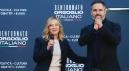 Abascal se reúne con Meloni y denuncia la «insólita corrupción» en España