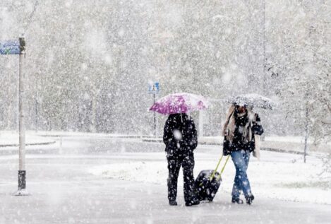 Once comunidades en alerta por nieve, oleaje y/o viento de hasta 100 kilómetros por hora