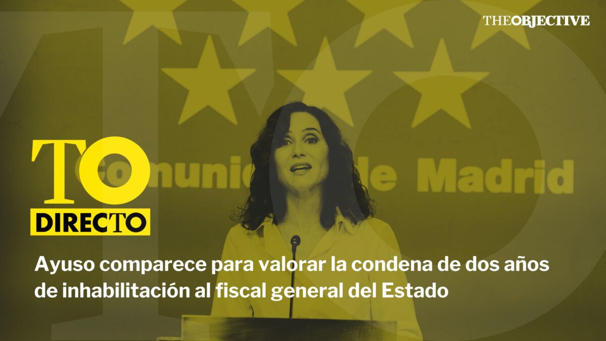 DIRECTO | Ayuso comparece para valorar la condena de dos años de inhabilitación a García Ortiz