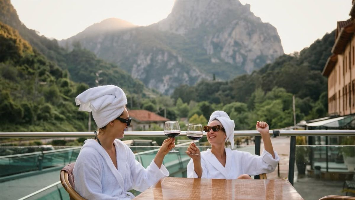 El balneario de Aragón con piscina exterior entre la nieve que triunfa este invierno