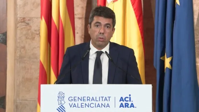 Mazón registra el escrito de renuncia como presidente de la Comunidad Valenciana