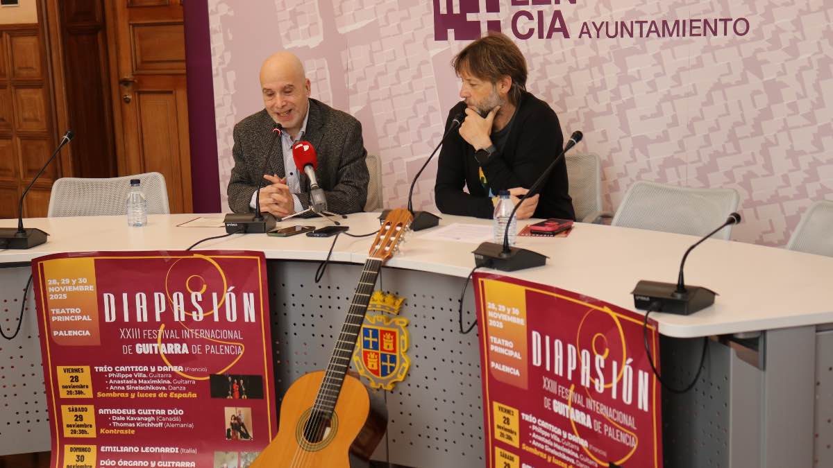 Músicos de Francia, Italia y Canadá se reúnen en ‘Diapasión’, el festival de guitarra de Palencia