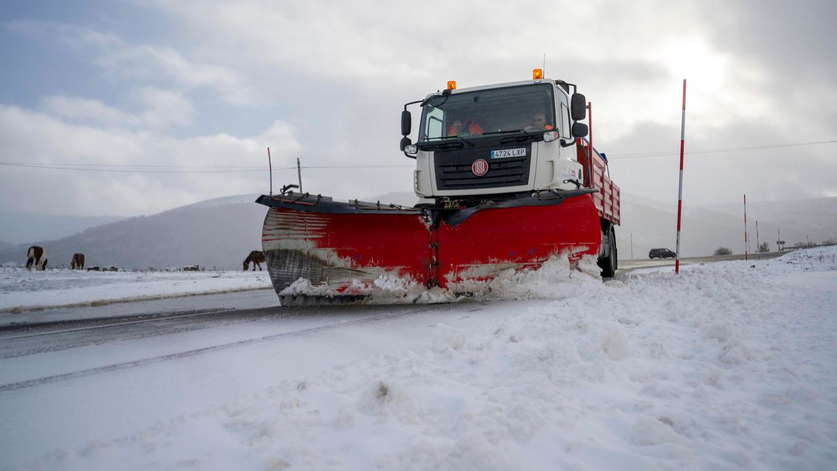 Ocho comunidades en alerta por nevadas que afectarán a autovías en el norte del país