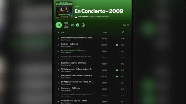 Spotify veta en Estados Unidos dos canciones emblemáticas del Dúo Dinámico