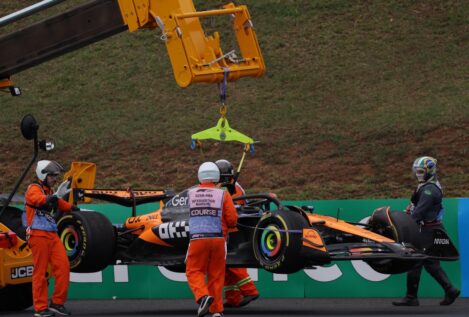 Norris aprovecha el error de novato de Piastri y Alonso se defiende en la sprint de Brasil