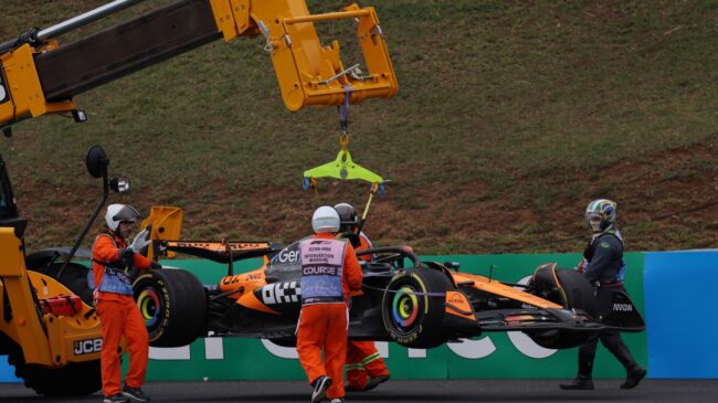 Norris aprovecha el error de novato de Piastri y Alonso se defiende en la sprint de Brasil