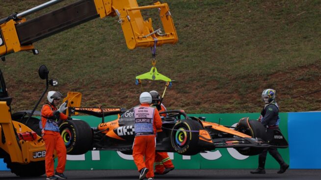 Norris aprovecha el error de novato de Piastri y Alonso se defiende en la sprint de Brasil