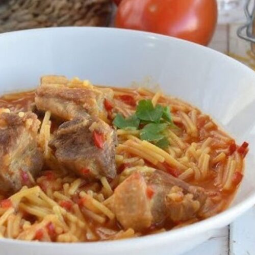 Fideos con costillas Pepe Rodríguez